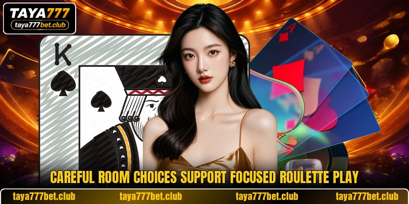 Careful room choices support focused roulette play Careful room choices support focused roulette play