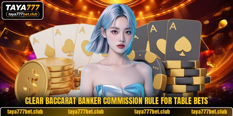Clear baccarat banker commission rule for table bets Clear baccarat banker commission rule for table bets
