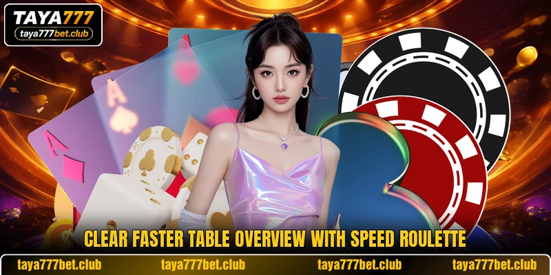 Clear faster table overview with Speed Roulette Clear faster table overview with Speed Roulette