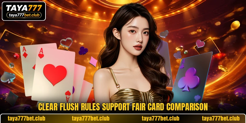 Clear flush rules support fair card comparison Clear flush rules support fair card comparison