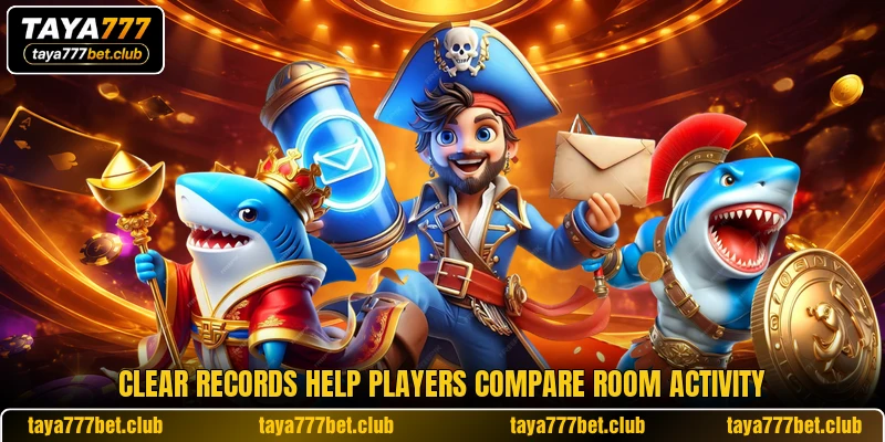 Clear records help players compare room activity Clear records help players compare room activity