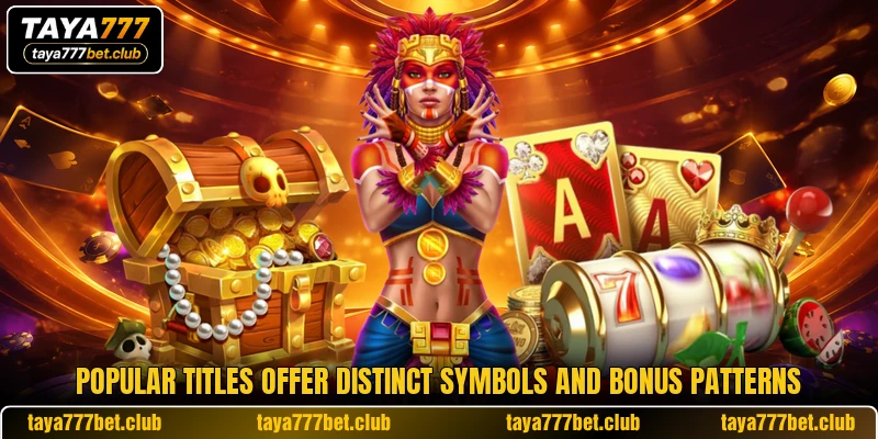 Popular titles offer distinct symbols and bonus patterns
