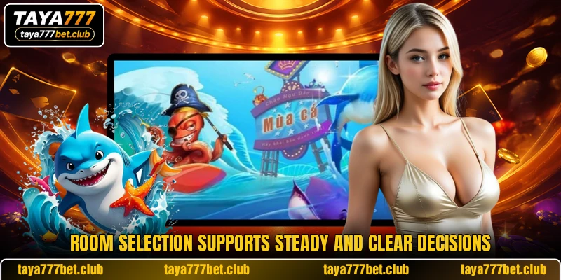 Room selection supports steady and clear decisions Room selection supports steady and clear decisions